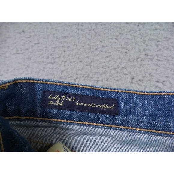 Citizens of Humanity Jeans Womens 29 Blue Denim Kelly Low Waist Cropped Stretch - Picture 12 of 16